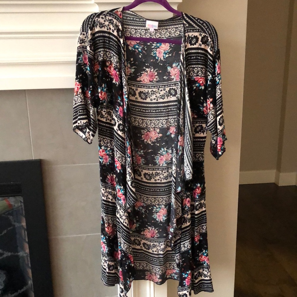 LuLaRoe Vintage Rose Shirley Cardigan